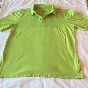 North Face polo shirt like green - large